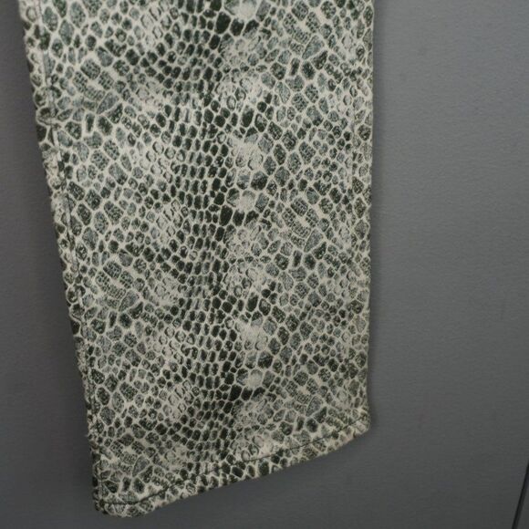 New AG Adriano Goldschmied The Mari High Rise Straight Snake Print Jeans size 28 - Picture 8 of 15